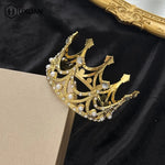 décoration gâteau couronne or argent cristaux topper anniversaire mariage fête élégant baroque