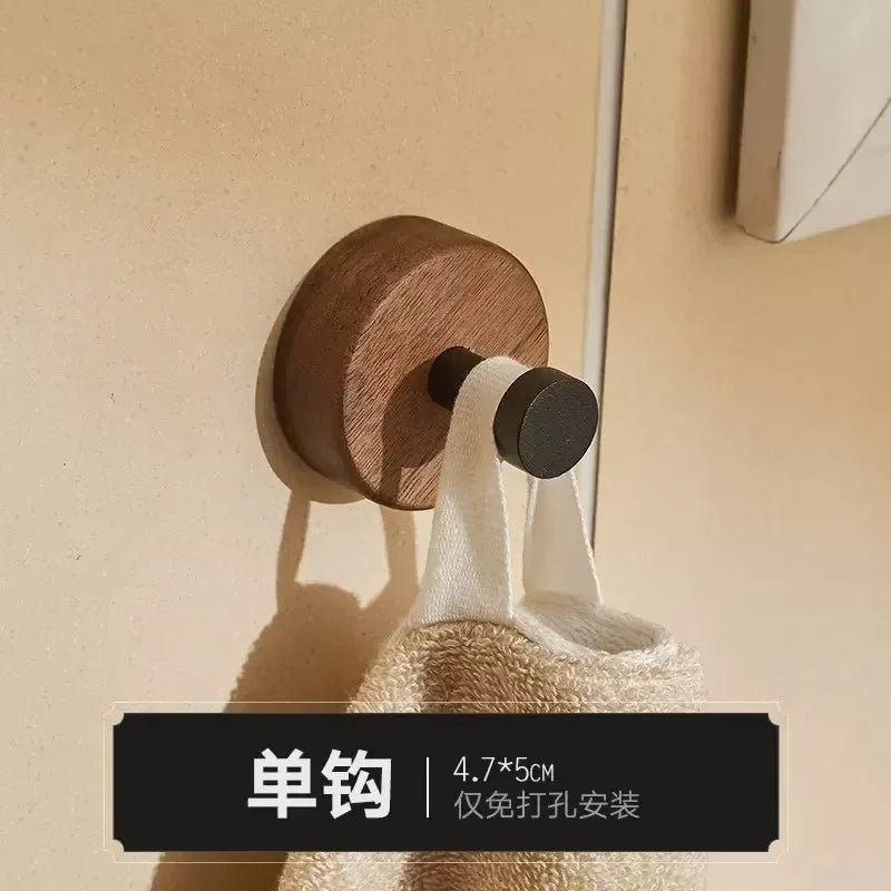 étagères salle bain modernes rustiques bois aluminium non perforées installer murales serviettes brosse dents