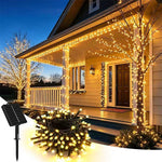 guirlande lumineuse solaire extérieure ip65 led multicolore décoration patio jardin fête