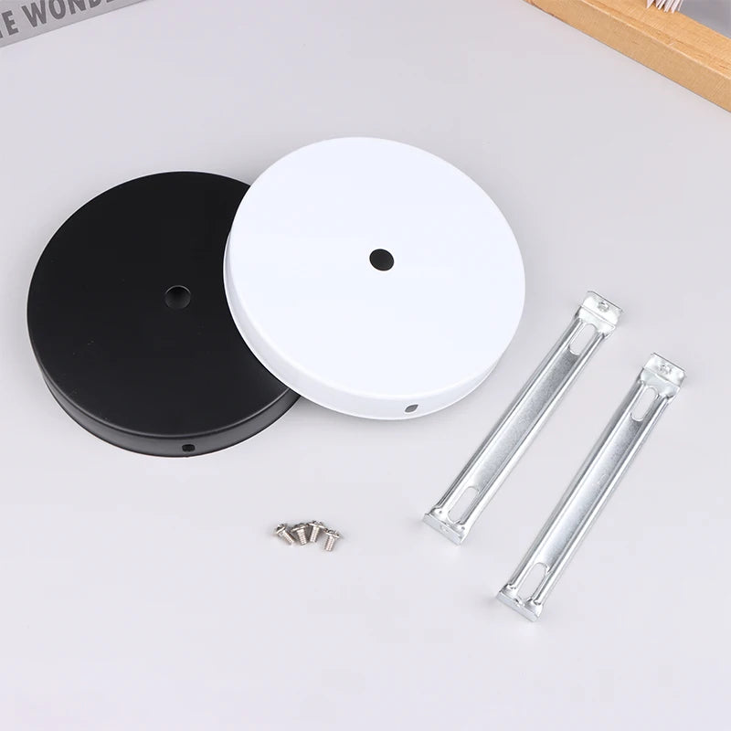 disques suspension noir blanc modernes tringles vis 12cm 4.72in