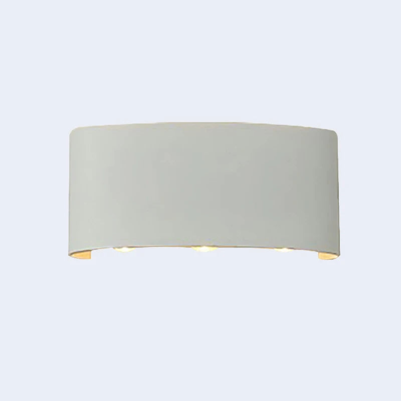 applique murale led moderne noire fixée mur éclairage haut bas chambre entrée salle bain