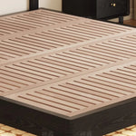 lit moderne bois noir tissu cuir véritable 180x200cm tête lit matelas