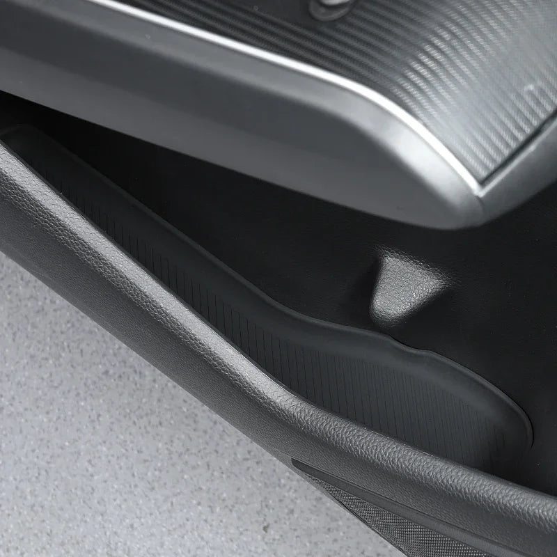 protège pieds voiture moderne noir rayures diagonales intérieur auto protection voiture gel silice