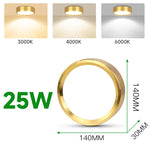spots led or surface mounted salle bain 10w 15w 25w finis givrés