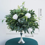 arche décorative fleurs artificielles feuillage vert mariage anniversaire baby shower extérieur table centerpiece naturel