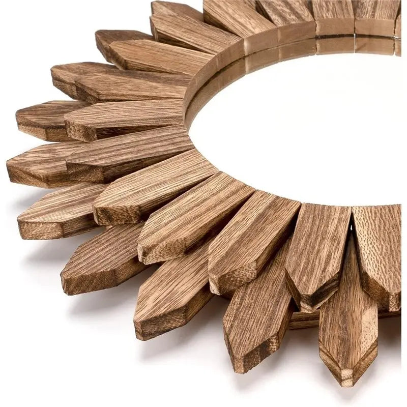 miroir moderne rustique fleuri naturel salle maquillage décoration murale pendante