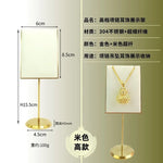 support bijoux velours blanc métal doré présentoir collier bracelet plateau compartimenté organisateur table moderne