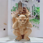 statue pierre agate texturée détails sculpturaux vert beige noir fantaisie gothique décoration maison erotique