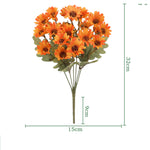 bouquet fleurs artificielles orange jaune blanc violet moderne minimaliste decoration maison intérieur
