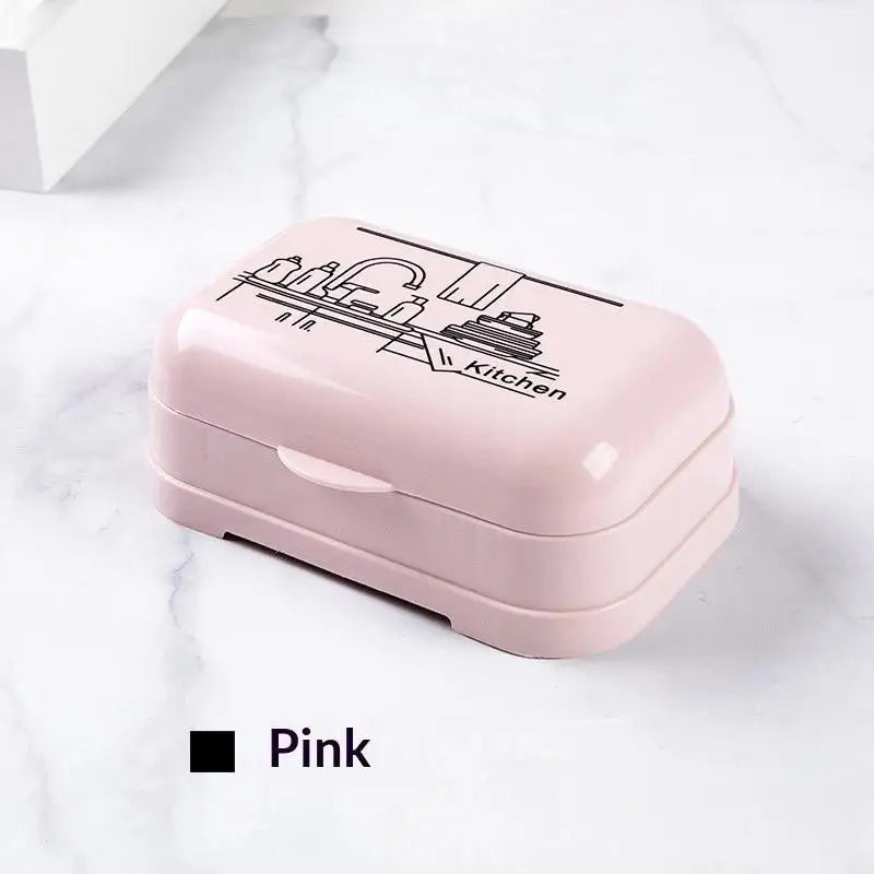 support savon couvercle violet rose bleu clair beige laundry kitchen moderne minimaliste