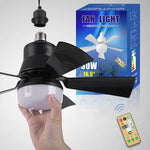 ventilateur plafonnier led noir blanc moderne télécommande gradation 30w