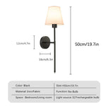 lampe murale moderne or blanc rechargeable rgb vis minimaliste led abatjour
