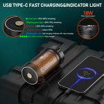 torche rechargeable plongée 20000lm 20w 600m portée alliage aluminium led professionnel robuste