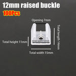 clips fixation ruban led transparent 6mm 8mm 10mm 12mm 14mm 16mm 18mm 20mm moderne