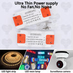 alimentation led ultra fine 12v 24v 12w 120w blanc vis moderne