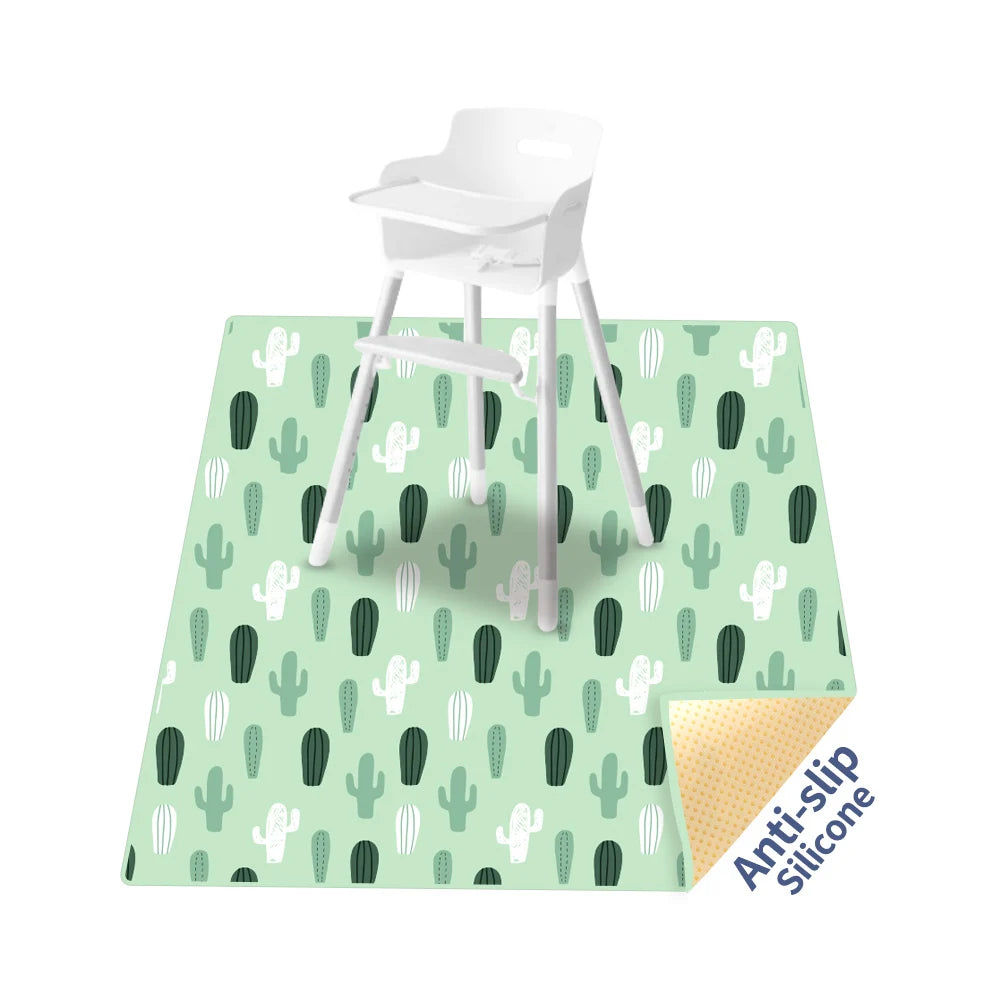 tapis imperméable anti éclaboussures sol couverture bébé animaux fruits pois illustration enfantine polyester