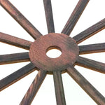 décoration murale bois rustique vintage marron clair rayons symétriques 30cm 25cm 20cm