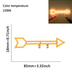 lampe led neon forme étoile clip fixation cable decoration feste