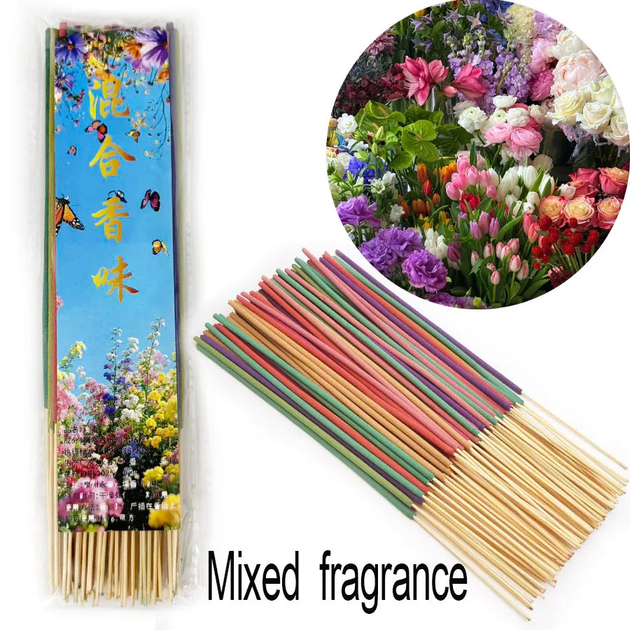 bâtonnets d'encens traditionnels bois santal parfums fleurs herbes intérieur maison