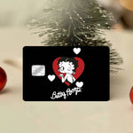 autocollants cartes bancaires waterproof dessin animé betty boop romantique rébellions pop art papier adhésif