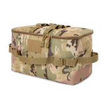 sac rangement cuisinière gaz tissu imperméable militaire beige compartiments poignées fixationsextérieur camping