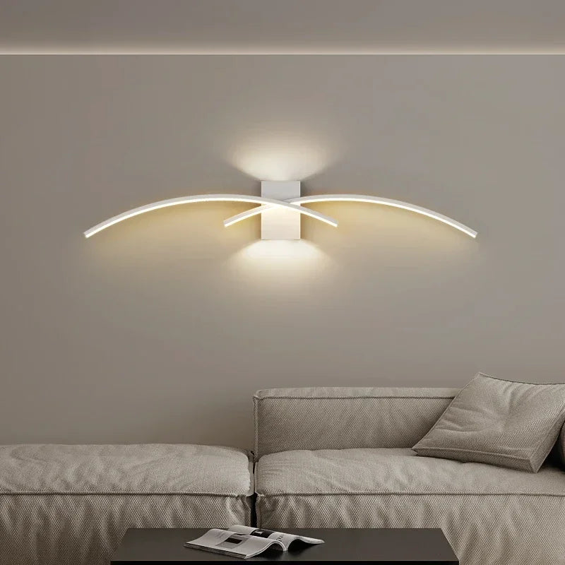 Applique LED bleue chambre à coucher