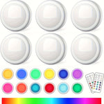 lampe led rechargeable sans fil unités adhésif blanc moderne 16 couleurs changeantes