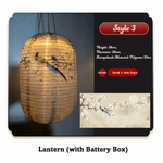 lanternes chinoises traditionnelles fleurs calligraphie rouge noir anniversaire nouvel an