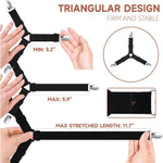 sangles lit élastiques anti dérapage clips métalliques noir bandes ajustables moderne sécurité chambre qualité