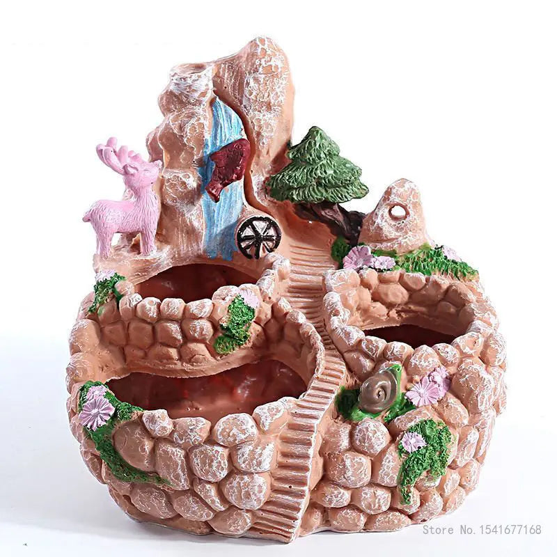 Cache-pot vert clair rustique pour jardin Ombre Interieur