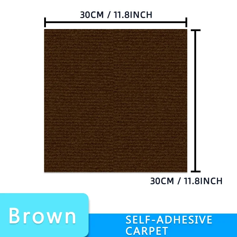 tapis auto adhésif 30cm 30cm multiple couleurs carreaux géométriques moderne antidérapantintérieur décoration