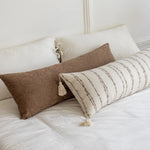 housse coussin adhésive moderne motif floral rectangle 35x90cm polyester decoration adhésif tassel opaque