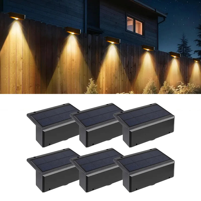 appliques murales solaires led ip65 moderne noires autoinstallation panneau solaire batterie