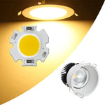 plaque led cob 3w 5w 7w 12v 24v blanc chaud alu rond moderne downlight