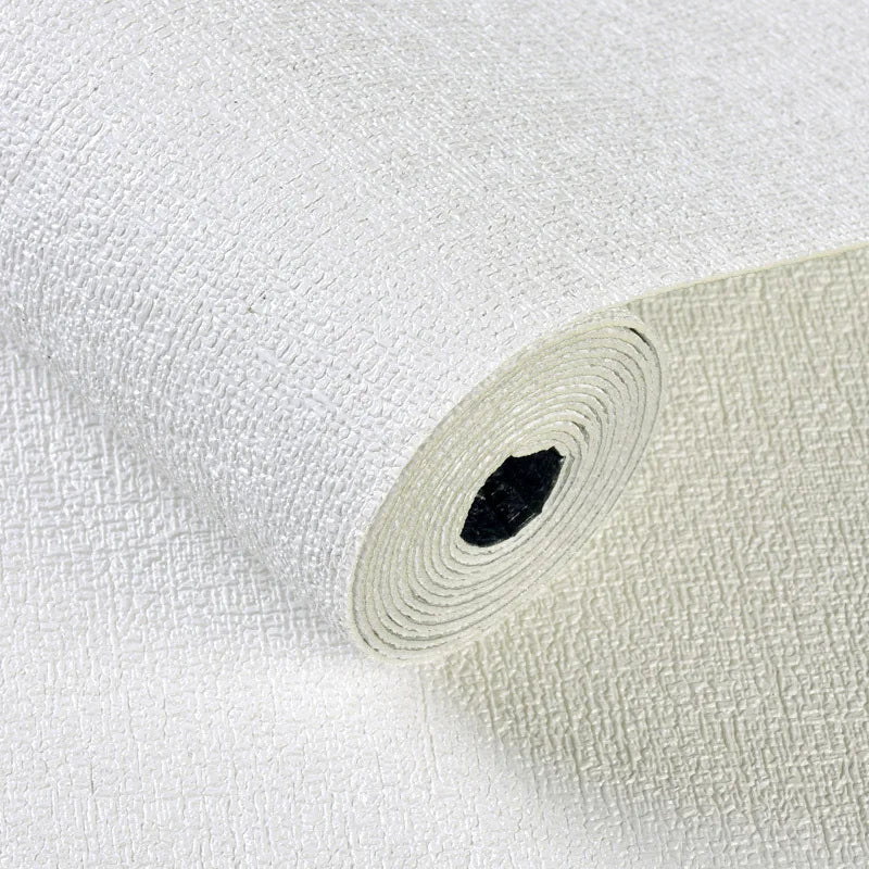 papier peint autocollant 3d pvc épais moderne résistant humidité sans formaldéhyde lin couleur unie