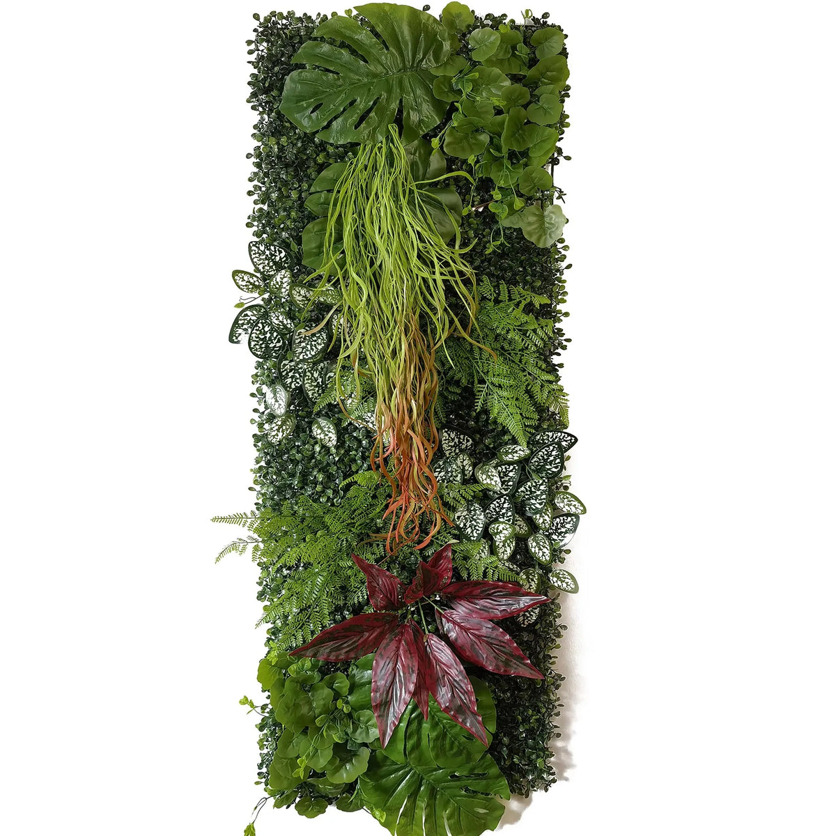 panneau végétal artificiel décoratif fleurs feuilles mur jardin extérieur maison moderne