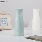 vases decoratifs modernes minimalistes rose vert blanc texturés fleurs artificielles