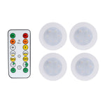 lampe led ronde noir blanche télécommande éclairage nuit chambre placard rechargeable batterie sèche moderne