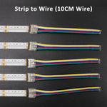 connecteurs rubans led transparent clips câbles couleur moderne facileRGBOCCTBPCOB