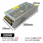 transformateur alimentation électrique ac vers dc bande led intérieur aluminium 12v 24v 48v