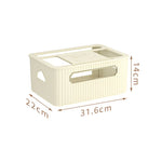 boîte rangement routeur décodeur tv gestion câbles organisateur moderne vert beige épuré