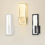 applique murale moderne blanc doré noir rectangulaire ovale sans fil led eyelets chambre salon