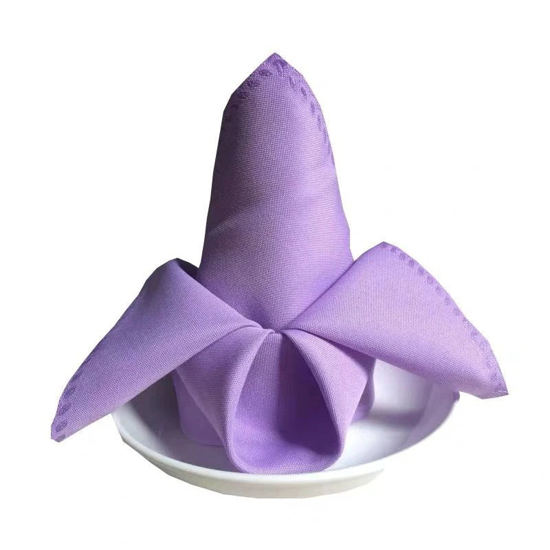 serviettes table rouge bordeaux satinées classiques 48x48cm décoration mariage noël restaurant