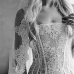 voile mariée dentelle transparente polyester bordure dentelle élégante robe blanche fixations blanc écru