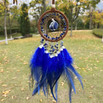 attrape rêves ethnique plumes filetage boho chic crochets ornement suspendu