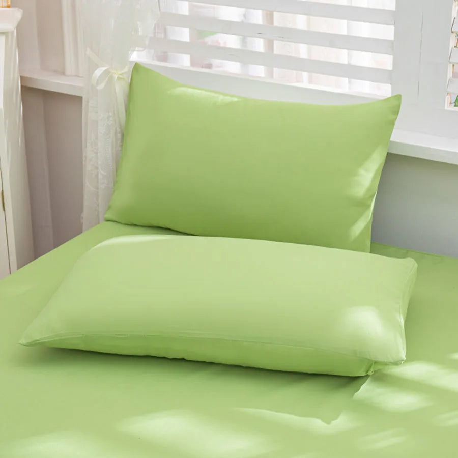 taies d'oreiller polyester non toxiques gris bleu blanc violet solides modernes hospitalières maison respectueuses