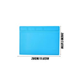 tapis yoga bleu moderne antidérapant thermomètre tournevis pièces rechange clips pinces