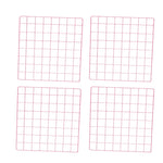 grille métallique moderne noir rose oiseaux coeurs clips papier