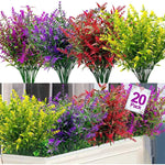 décoration intérieure moderne bouquet artificiel lavande violet rouge jaune vase minimaliste
