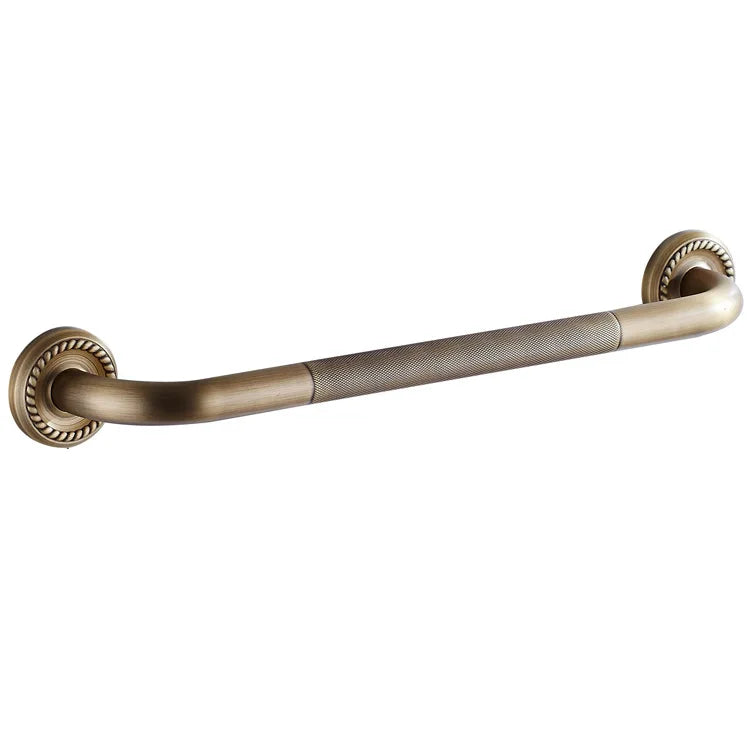 poignées porte classiques finement texturées cuivre doré antidérapantes intérieur sécurité maison ancien fixations visibles